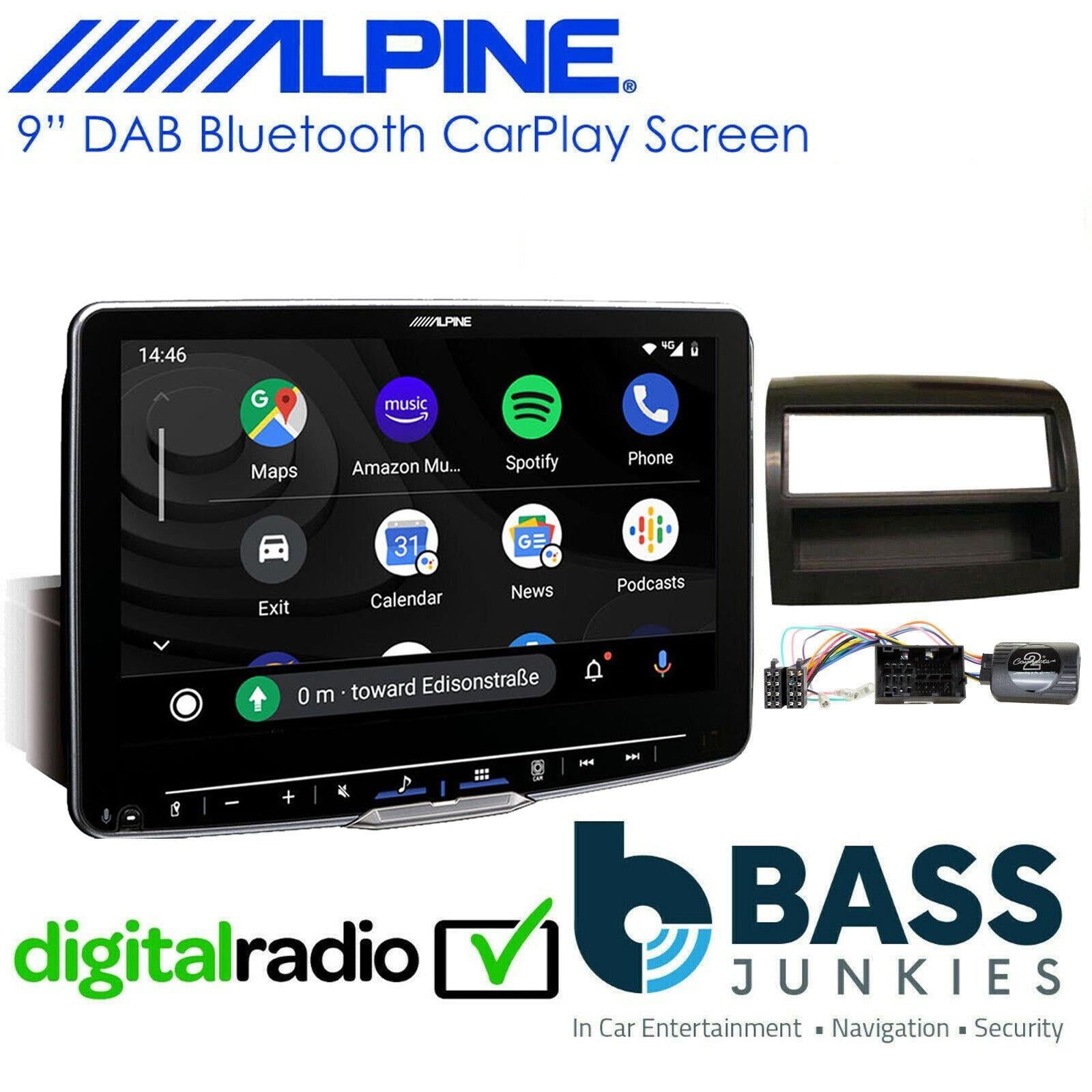 Alpine - Citroen Jumper 2014-19 - 9” Touch DAB Bluetooth CarPlay HDMI Screen