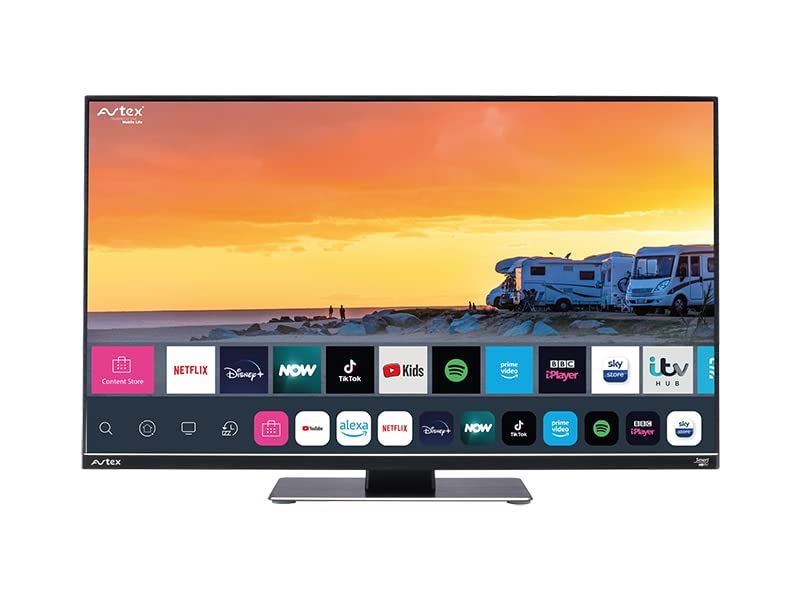 Avtex W195TS 19.5" (19.5inch) [DC 12v/24v] 240v AC Wi-Fi | Internet | Full HD | HD Freesat Decoder | Smart TV | DVB-T | DVB-S | Amazon Prime|Disney+|iPlayer|Netflix|Now TV|YouTube Full 1080p