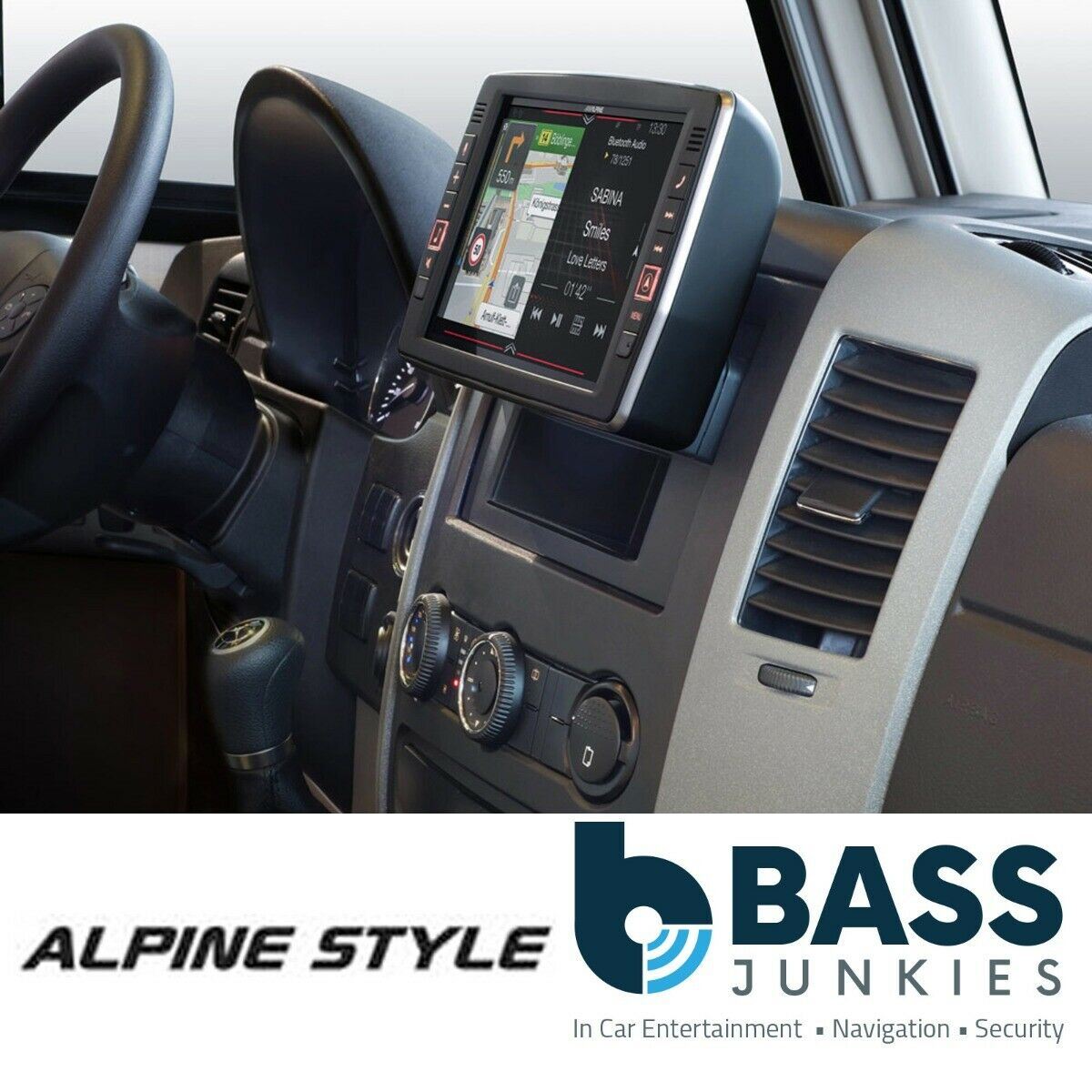 Alpine Mercedes Sprinter 2013-18 9� Navigation Bluetooth DAB CarPlay HDMI Screen