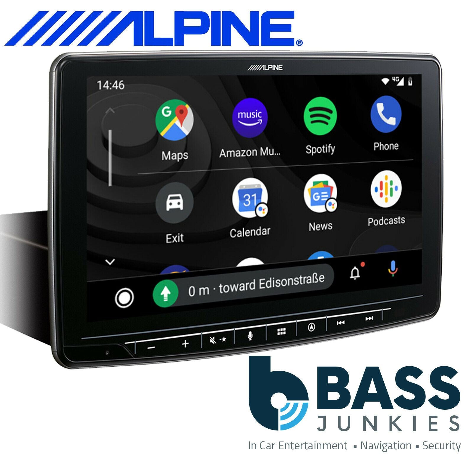 Alpine INE-F904D - Halo 9" DAB Bluetooth Sat Nav CarPlay Android Mechless iPhone Stereo Screen