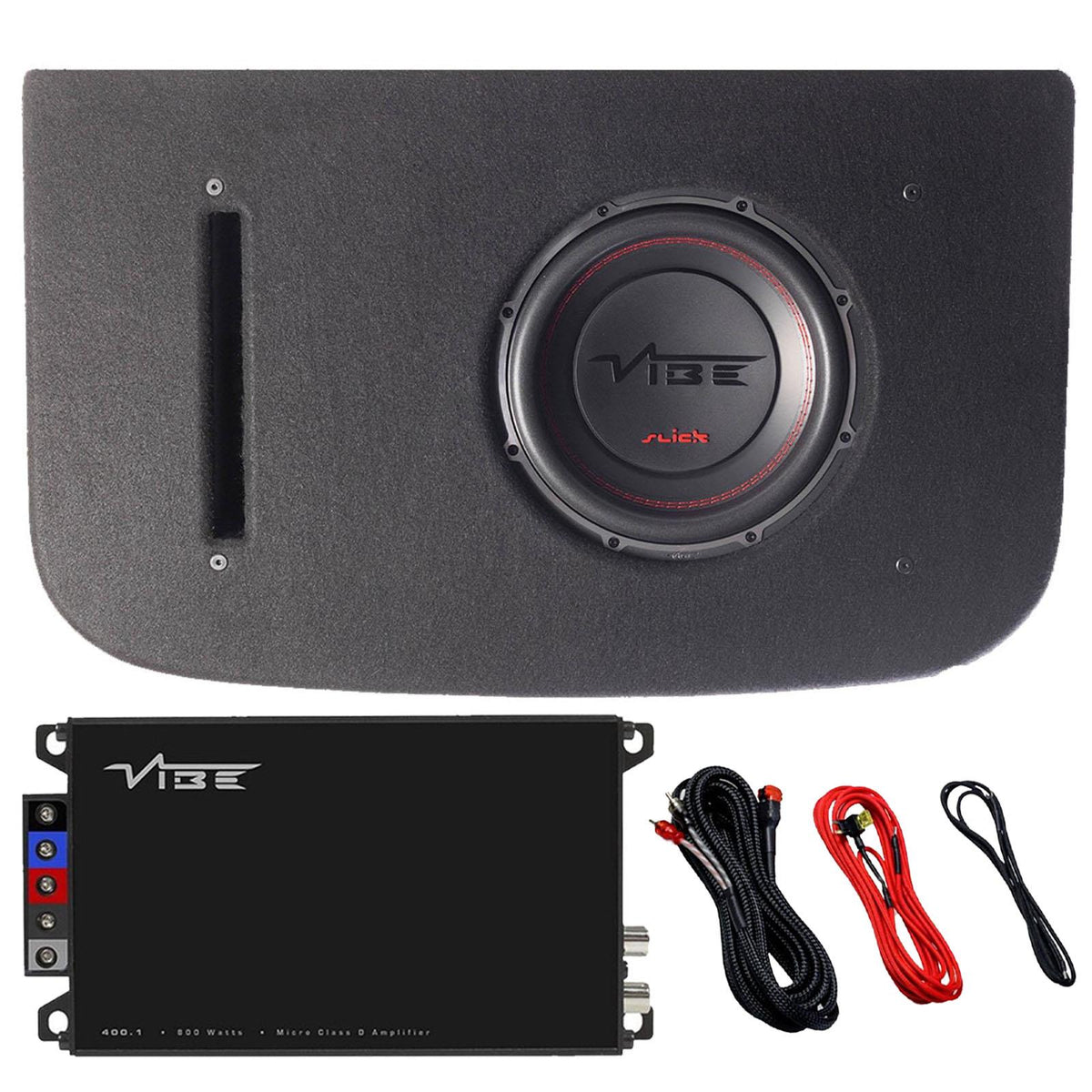 VIBE SLICKV12.MY-V5 12 Inch 1-Way 1500W Subwoofer Amp Kit for Tesla Model Y