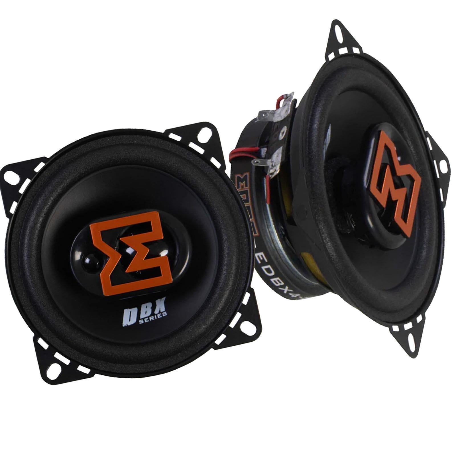 Edge EDBX4-E1 - 4" 240 Watts 3-Way Coaxial Car Front Rear Door Speakers