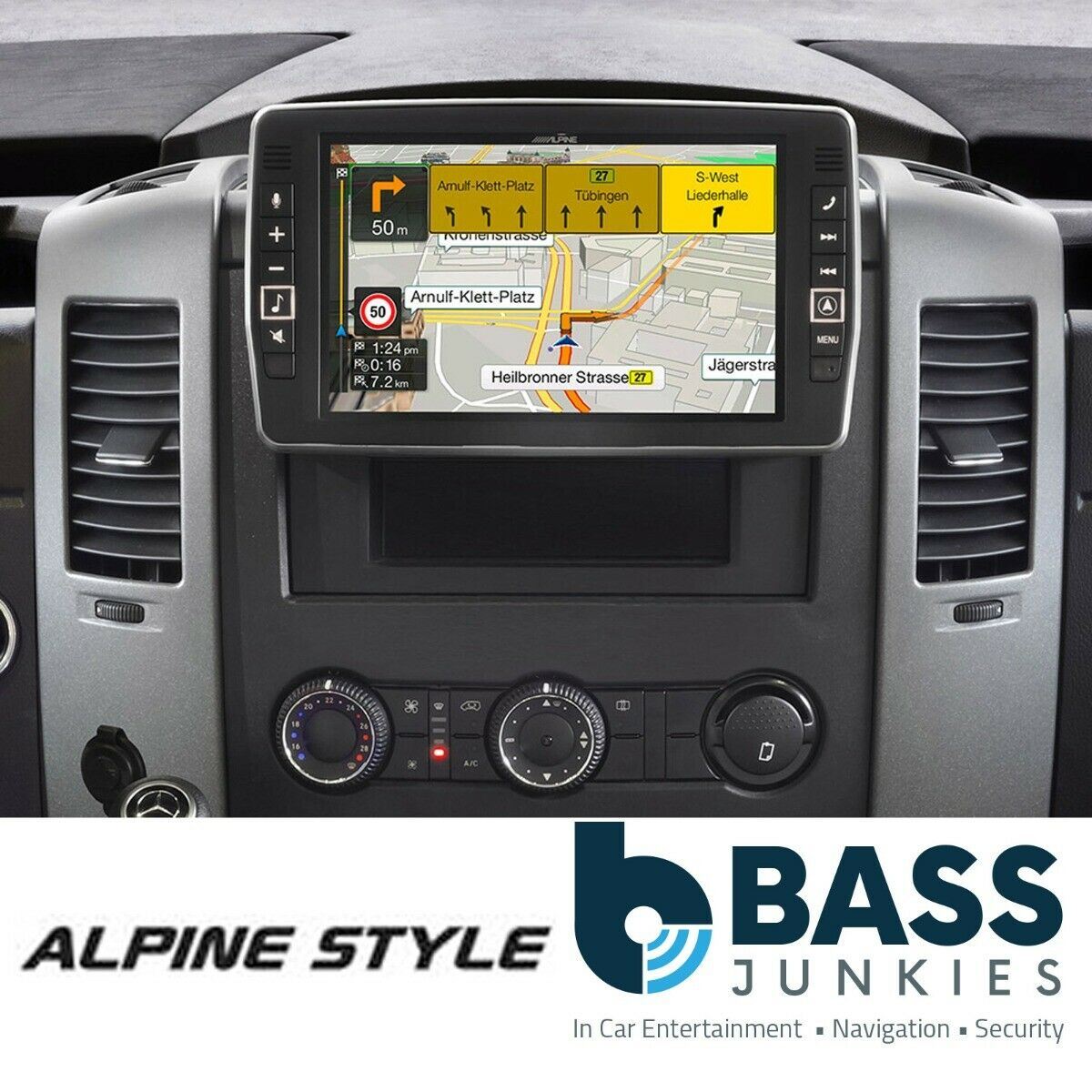 Alpine Mercedes Sprinter 2013-18 9� Navigation Bluetooth DAB CarPlay HDMI Screen