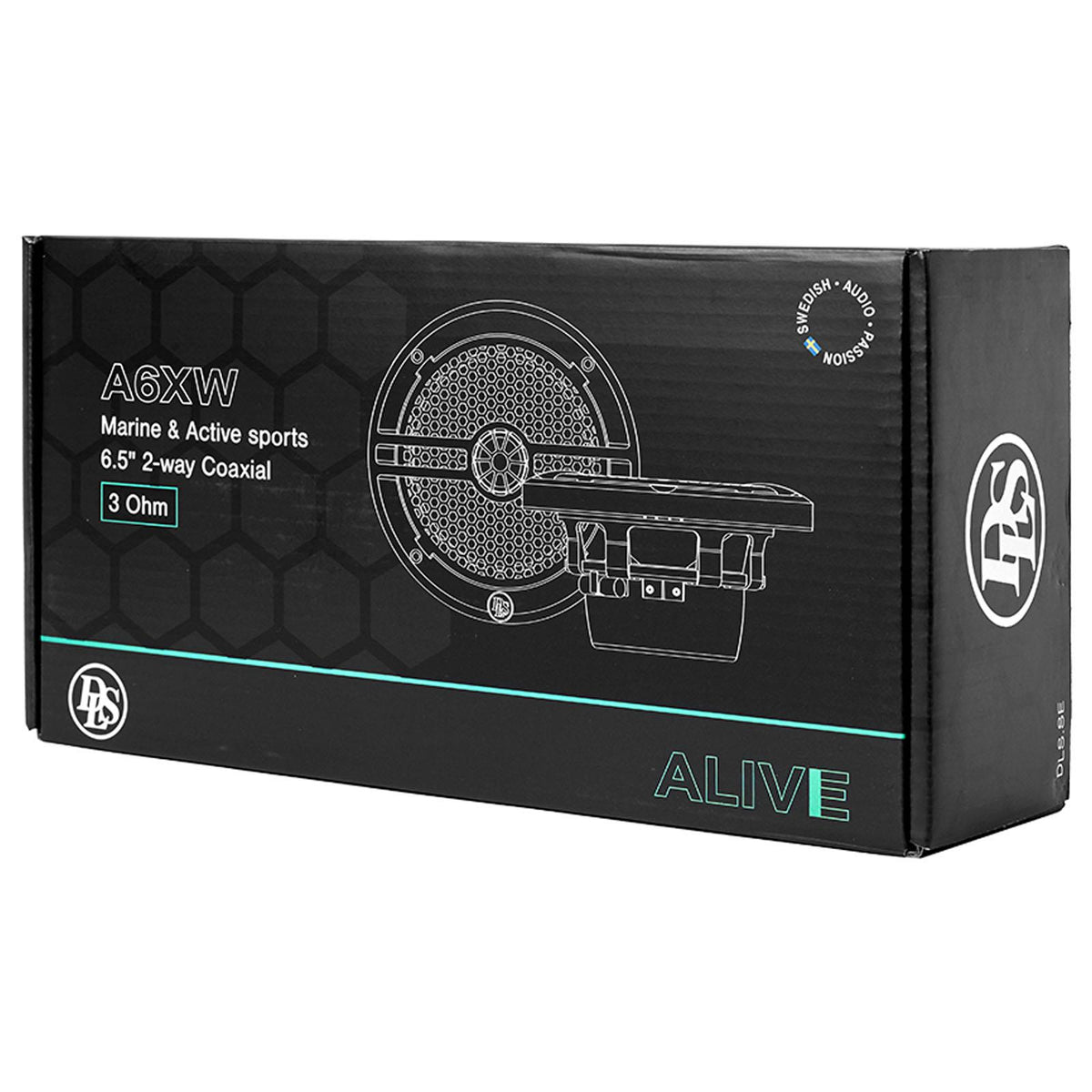 DLS Alive A6XW - 6.5" 160W Marine Coaxial Speakers IP65 UV Resistant White Pair