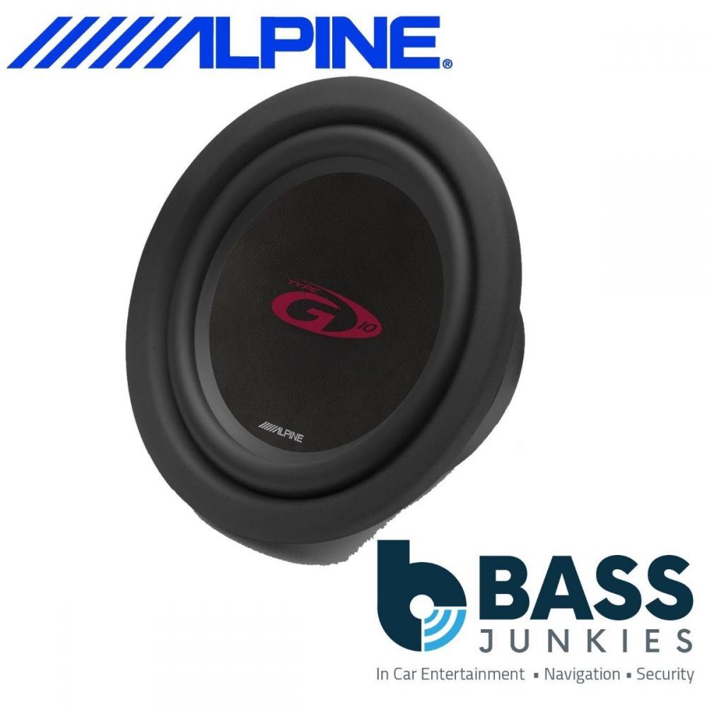 Alpine SWG-1044 10" 25cm 500 Watts Single 4 Ohm Voice Coil Car Sub Subwoofer