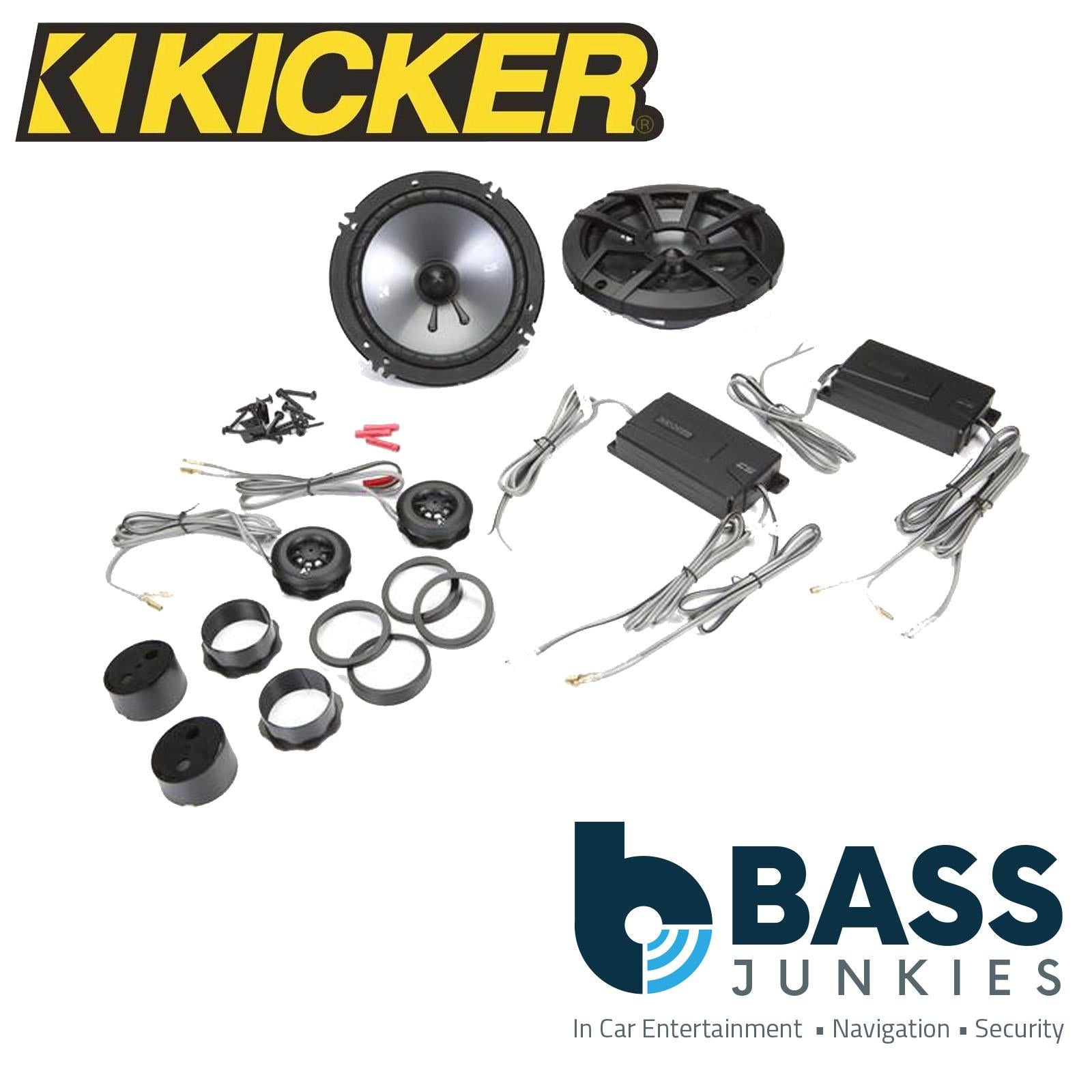 KICKER 43CSS654 6.5 Inch 300 Watts Max Power Car Audio Coaxial Speakers Pair