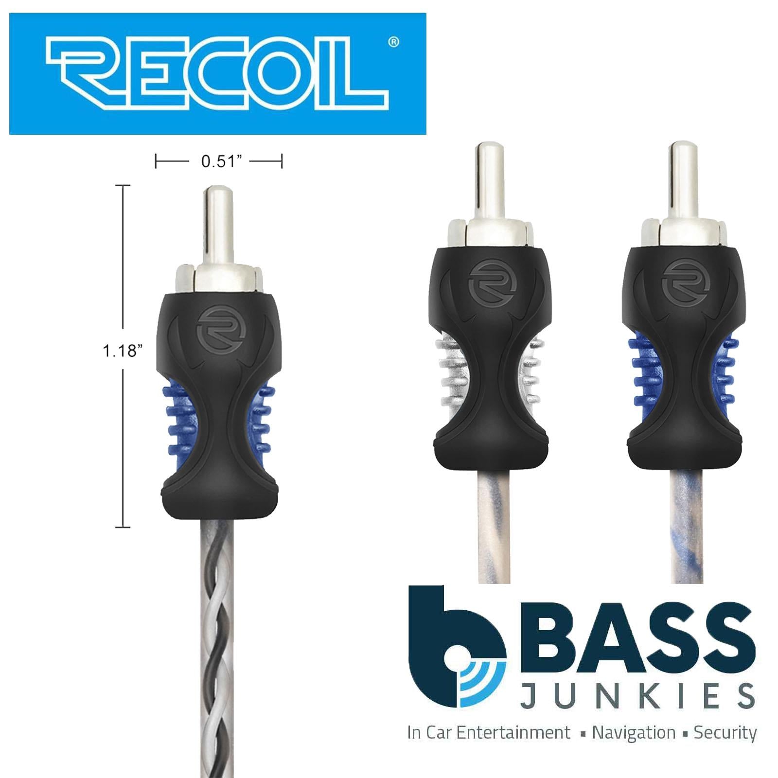 Recoil RCI220 - 6 Meter 2-Channel Oxygen-Free Copper Noise Reduction RCA Phono