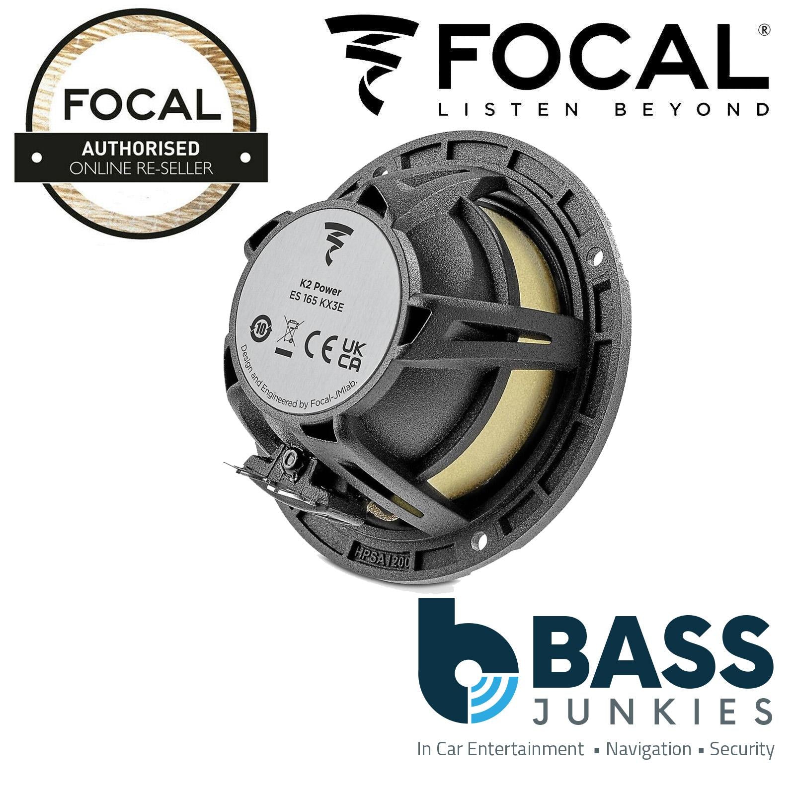 Focal ES165KX3E - 6.5" 240 Watts 3 Way Car Door Dash Component Kit Speakers