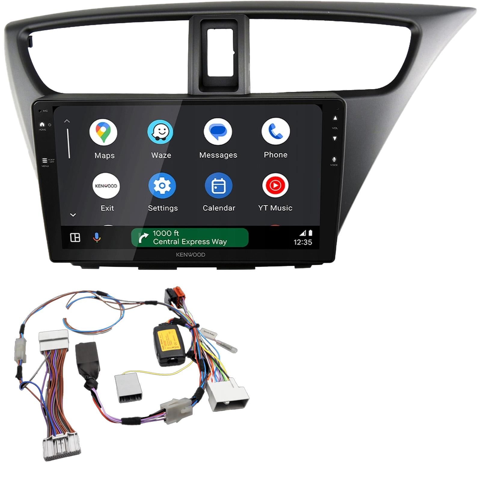 Kenwood 9" CarPlay Android Car Stereo Kit For Honda Civic Europe Version 12 On