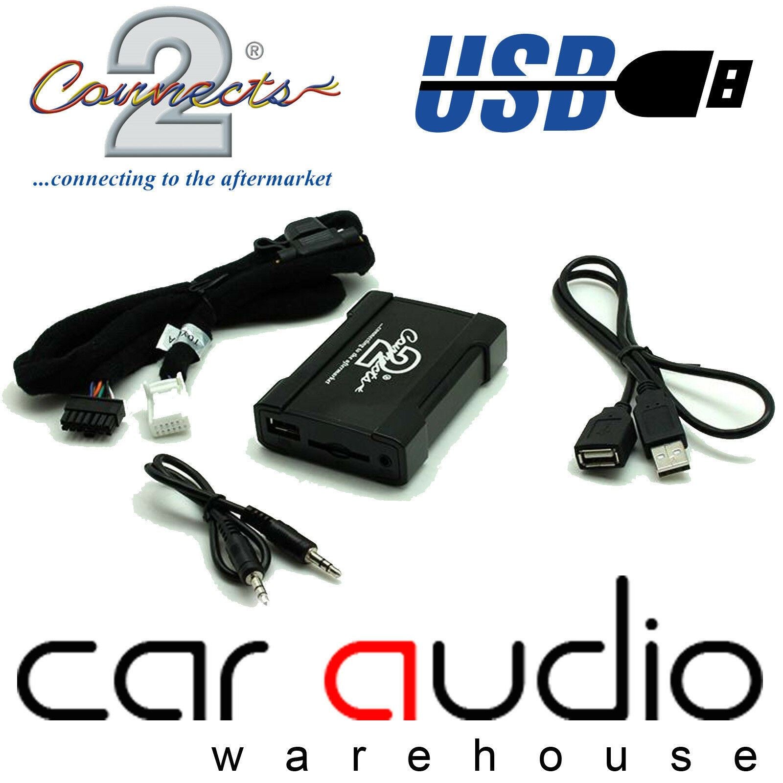 Connects2 CTALXUSB001 RX300 RX350 IS200 IS300 GS300 GS430 and Other Models USB Aux In Car Interface Adapter