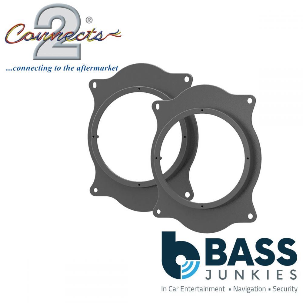 Connects2 CT25TY08 - Toyota Camry & Corolla 165mm 6.5" Rear Door Car Speaker Adapter Brackets