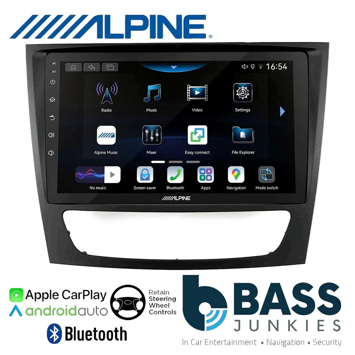 Alpine 9" CarPlay Android Car Stereo Kit For Mercedes E Class 211 CLS 219 01-09