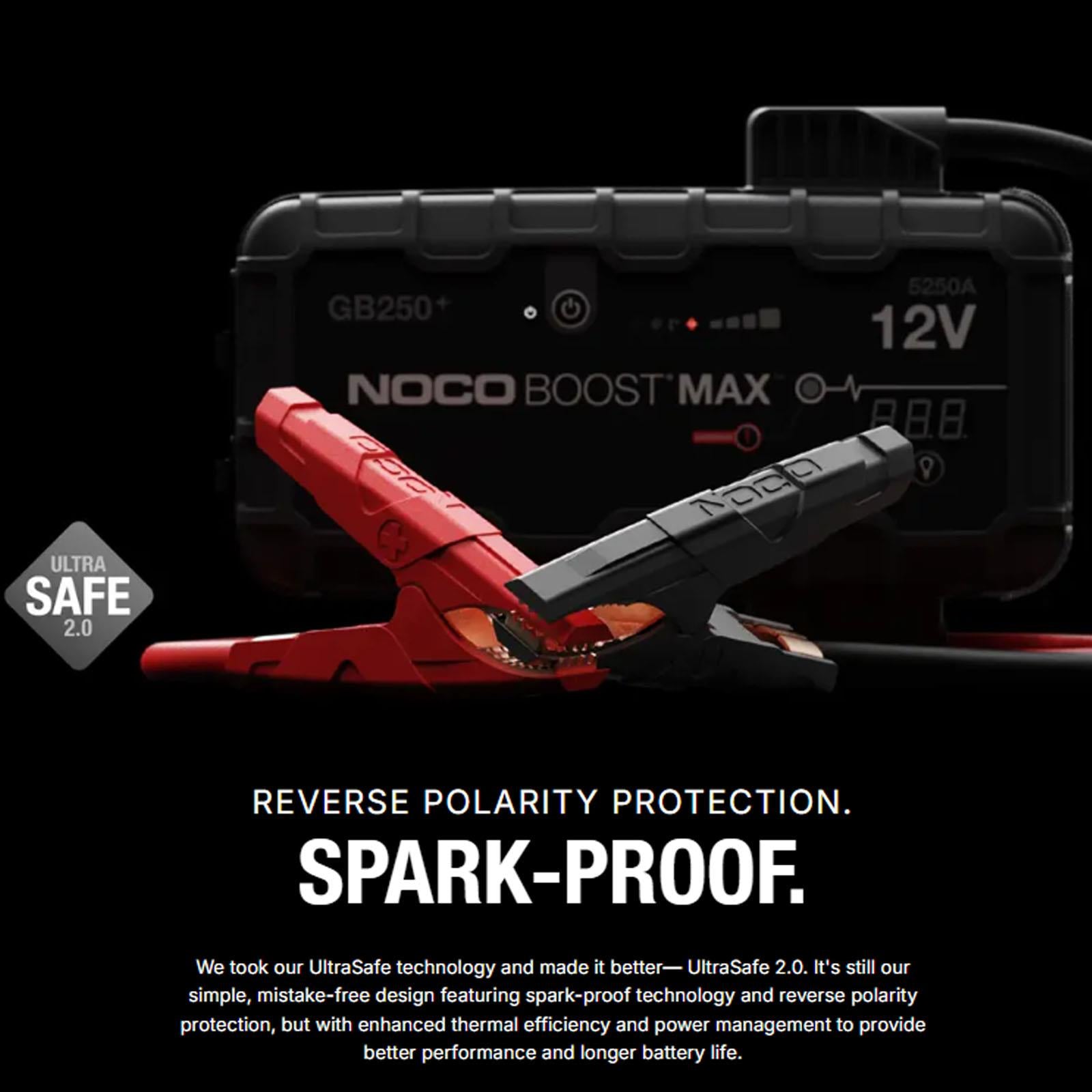 NOCO GB250 - 5250A UltraSafe Lithium Jump Starter 12V Boost Max