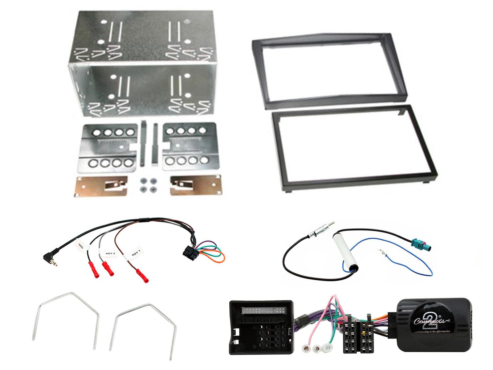 Grundig 6.8" Apple Android Double Din Stereo Fitting Kit + Steering Wheel Stalk Controls to fit Vauxhall Zafira 2005-14 | Vauxhall Antara 2006-10 | Vauxhall Astra 2004-10 | Vauxhall Corsa 2006-09