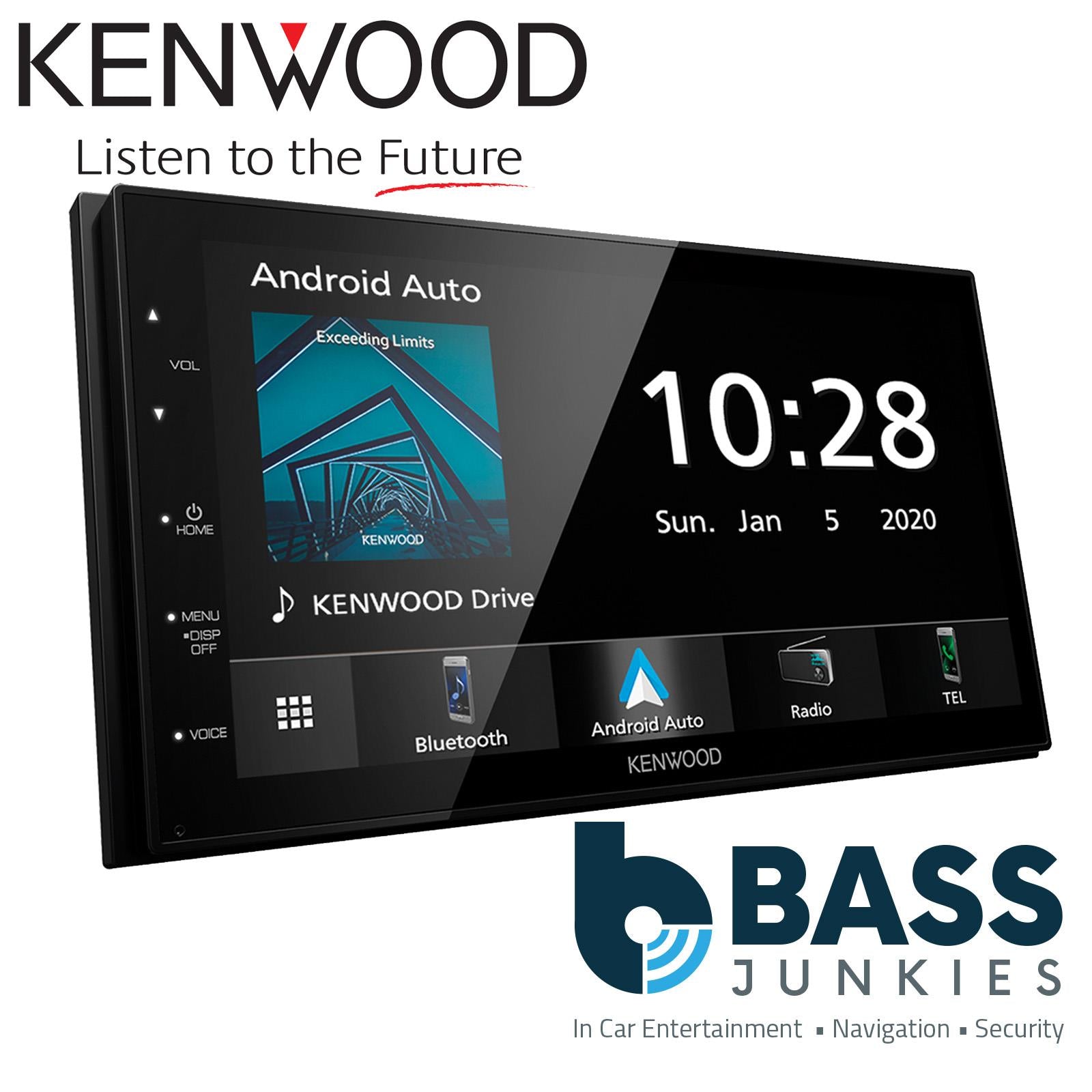Kenwood DMX5020BTS - 6.8" CarPlay Android Mirroring Bluetooth Car Stereo Screen