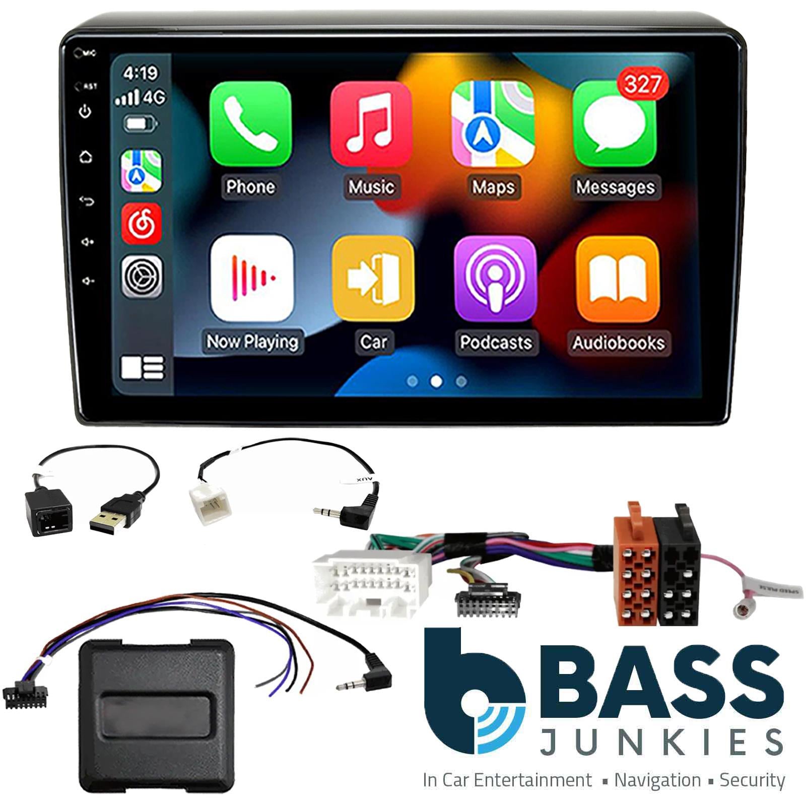 UPGRADED 9" CarPlay Android Car Stereo Kit For Suzuki Swift Black 2018 Onwards