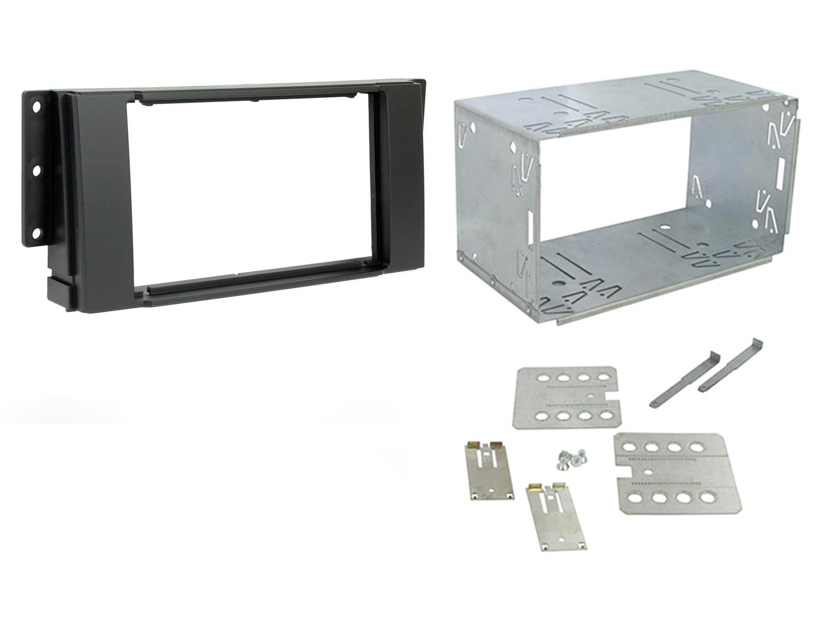 Grundig 6.8" Apple Android Double Din Stereo Fitting Kit + Steering Wheel Stalk Controls to fit Land Rover Freelander 07-14