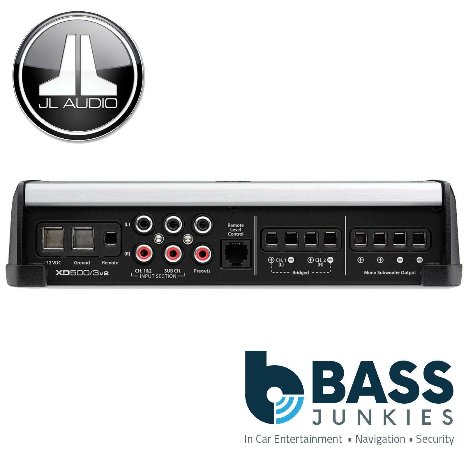 JL Audio XD500/3V2 - XDv2 500 Watts 3 Channel Class D Full Range Car Amp Amplifier
