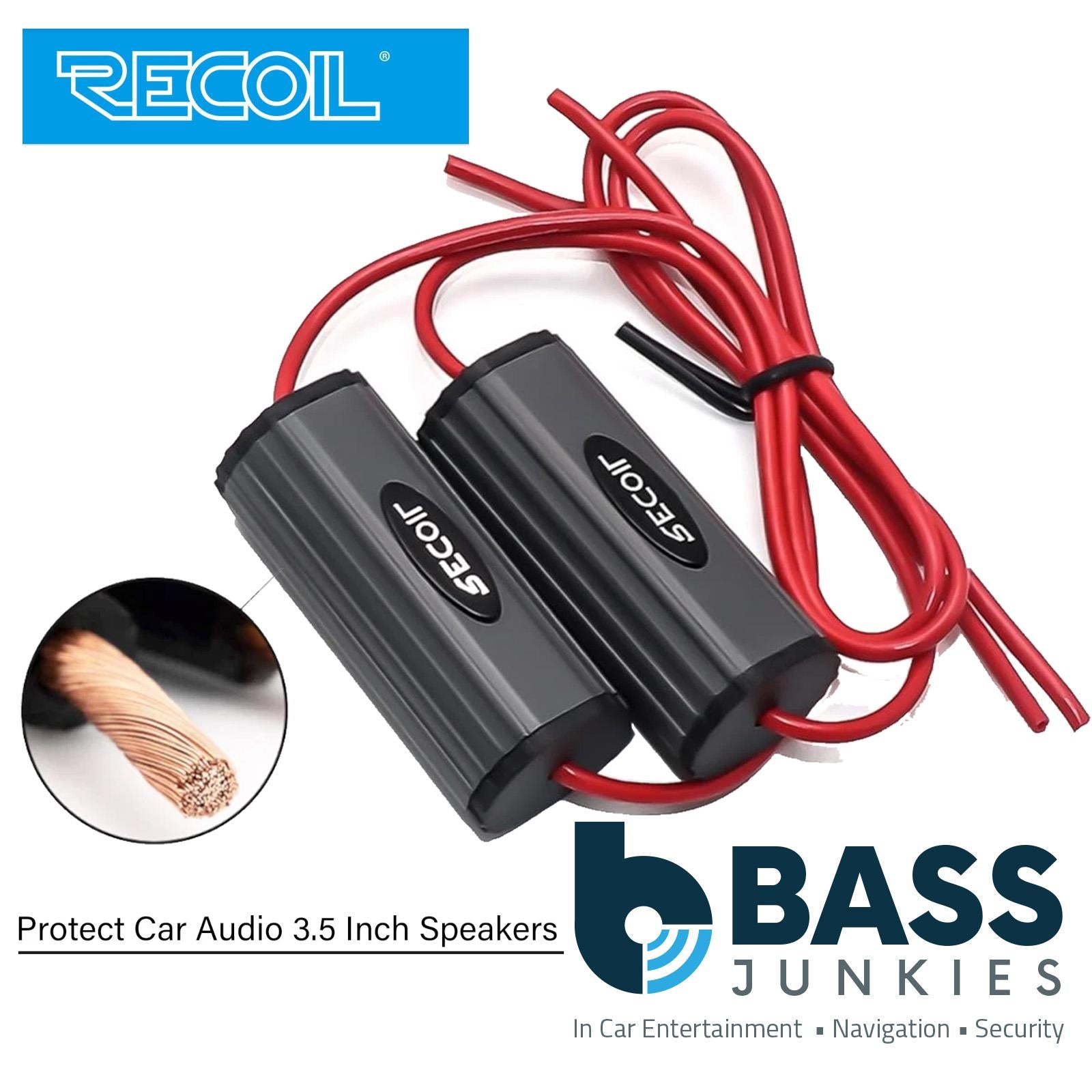 RECOIL BB-35 - 0-2.8kHz Bass Blockers to Protect 3.5 Inch 4 Ohms Car Speakers