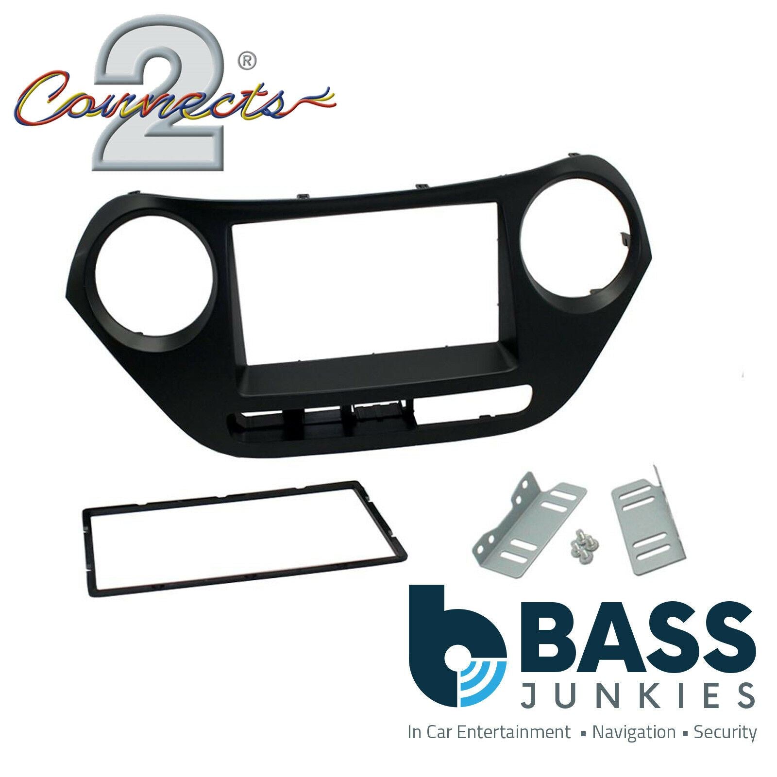Connects2 CT23HY38 Hyundai i10 2014 Onwards Car Stereo Double Din Fascia Panel