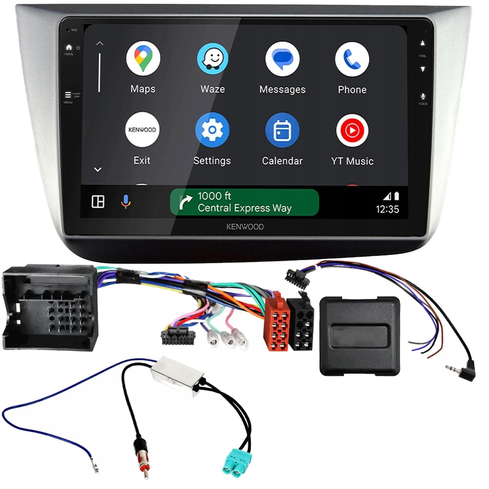 Kenwood 9" CarPlay Android Car Stereo Fitting Kit For Seat Altea RHD 2004 - 2015