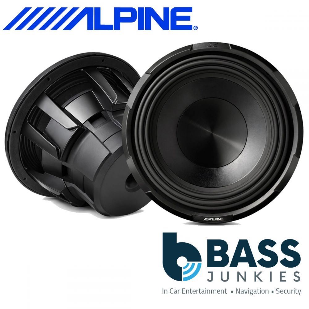 Alpine X-W12D4 Type X 12" Dual 4 Ohm 2700 Watts Car Bass Sub Subwoofer