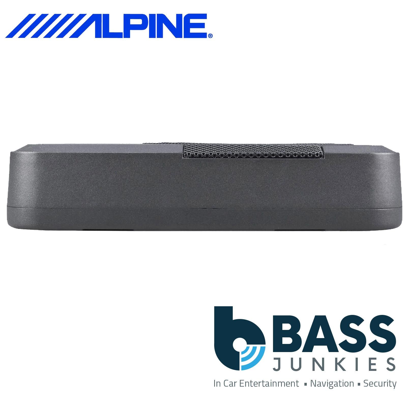 Alpine PWE-S8 - 8" 20cm 240 Watts Quad-Coil Underseat Car Subwoofer Bass Box & Wired Remote