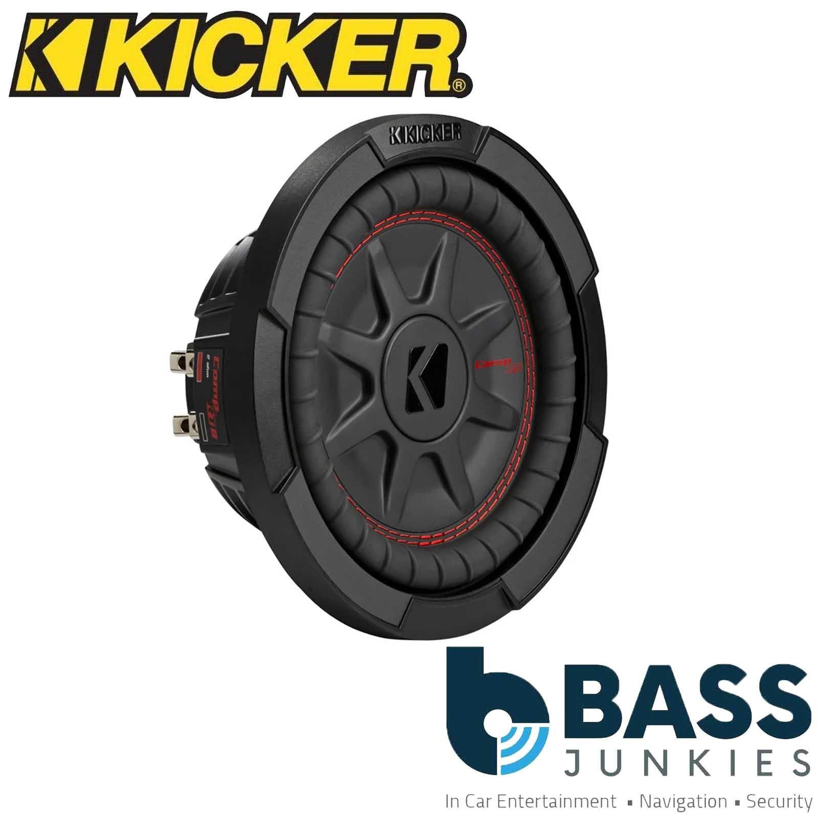 Kicker 48CWRT84 - CompRT 8" Slim Shallow Mount Subwoofer DVC 4 Ohm