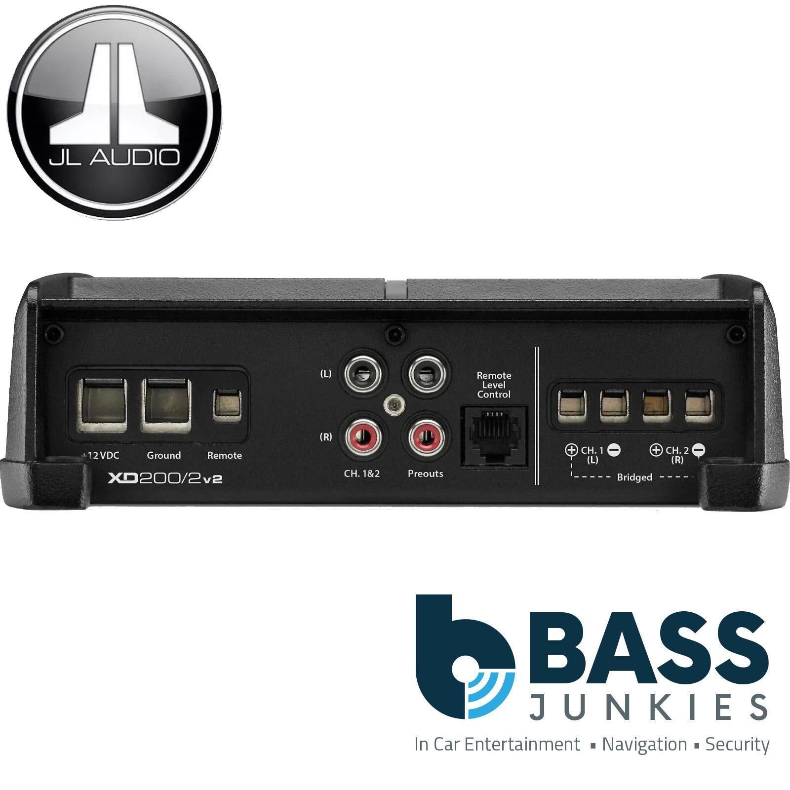 JL Audio XD200/2V2 - XDv2 200 Watts 2 Channel Class D Full Range Car Amplifier