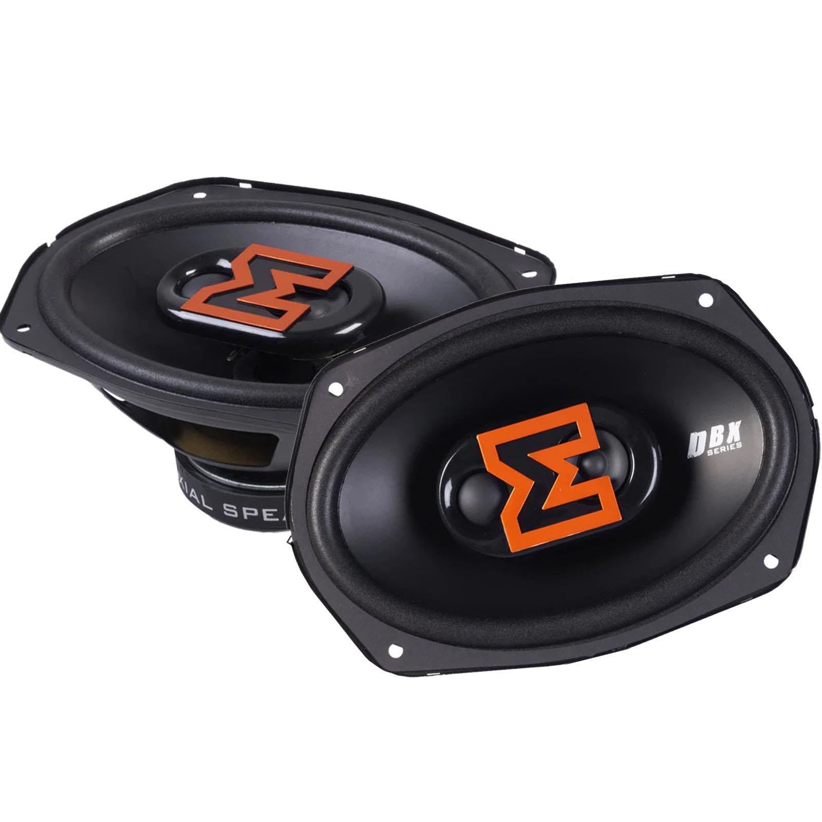 Edge EDBX69-E1 - 6"x9" 600 Watts 3-Way Coaxial Front Rear Car Door Speakers