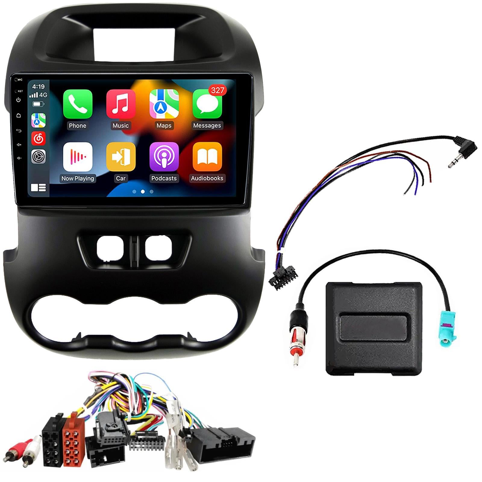 UPGRADED 9" CarPlay Android Car Stereo Kit For Ford Ranger With Switches 2012 Onwards