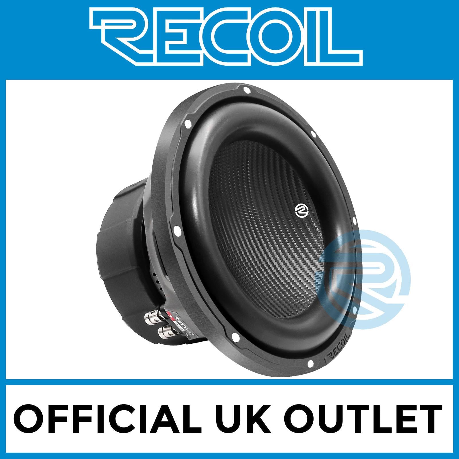 Recoil PW10D4 - 1200 Watts Echo Pro Series 10-Inch Dual 4-ohm Car Subwoofer
