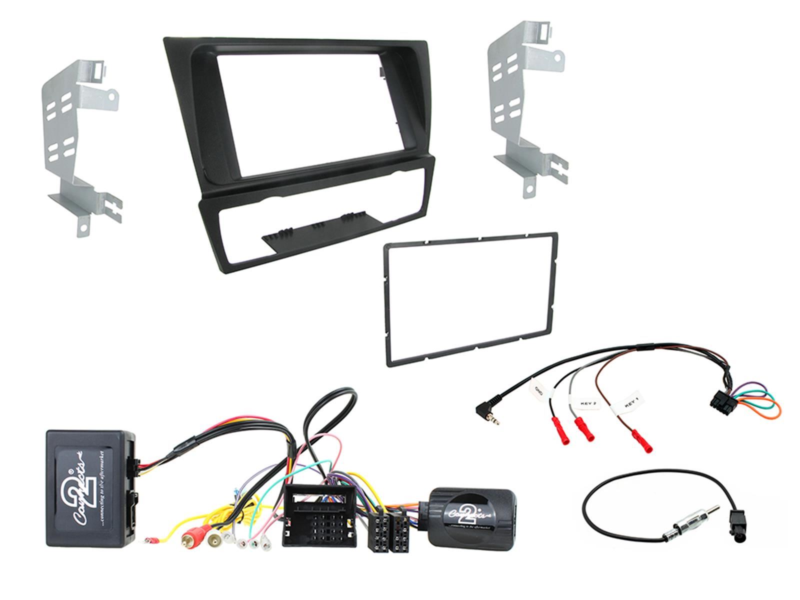 Connects2 CTKBM27 BMW 3 Series 2005 - 2012 Double Din Car Stereo Fascia Fitting Kit