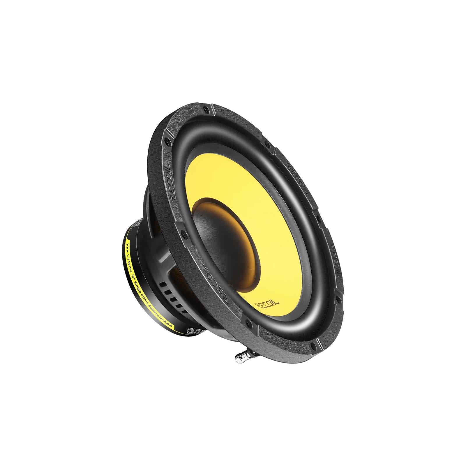 Recoil LW10S4 - 200 Watts 10" 25cm Single Voice Coil 4-Ohm Car Sub Subwoofer
