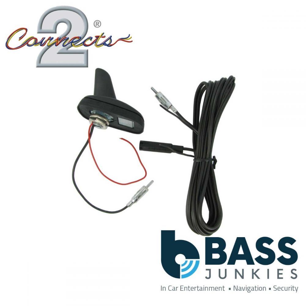 Connects2 CT27UV25 Shark Fin Car Roof Mount Aerial Antenna Adaptor VW Lexus BMW