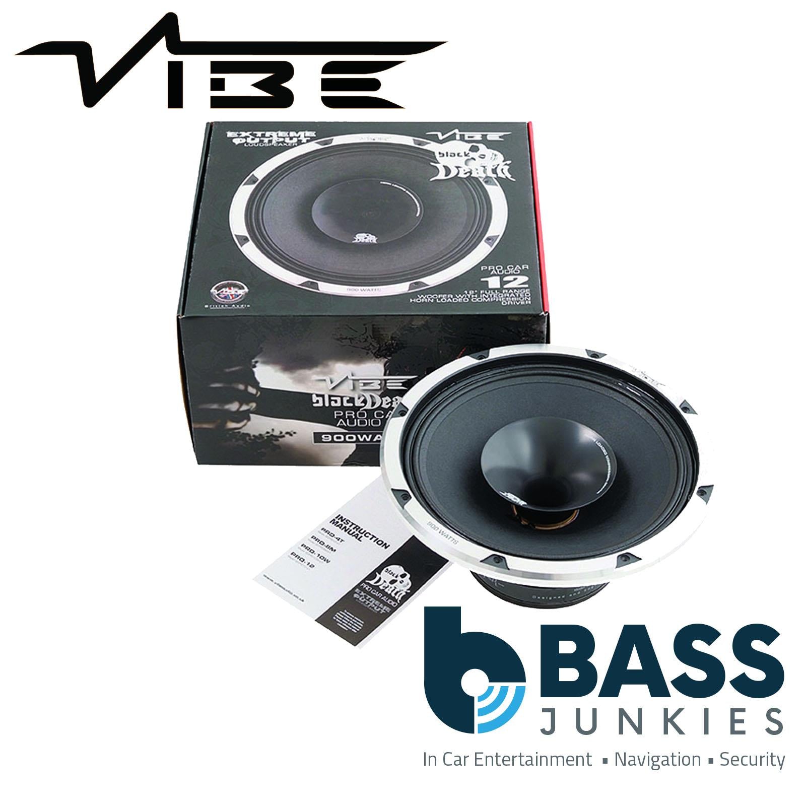 Vibe BLACKDEATH PRO12-V1 12 Inch 900 Watt Midrange Car Subwoofer Speaker
