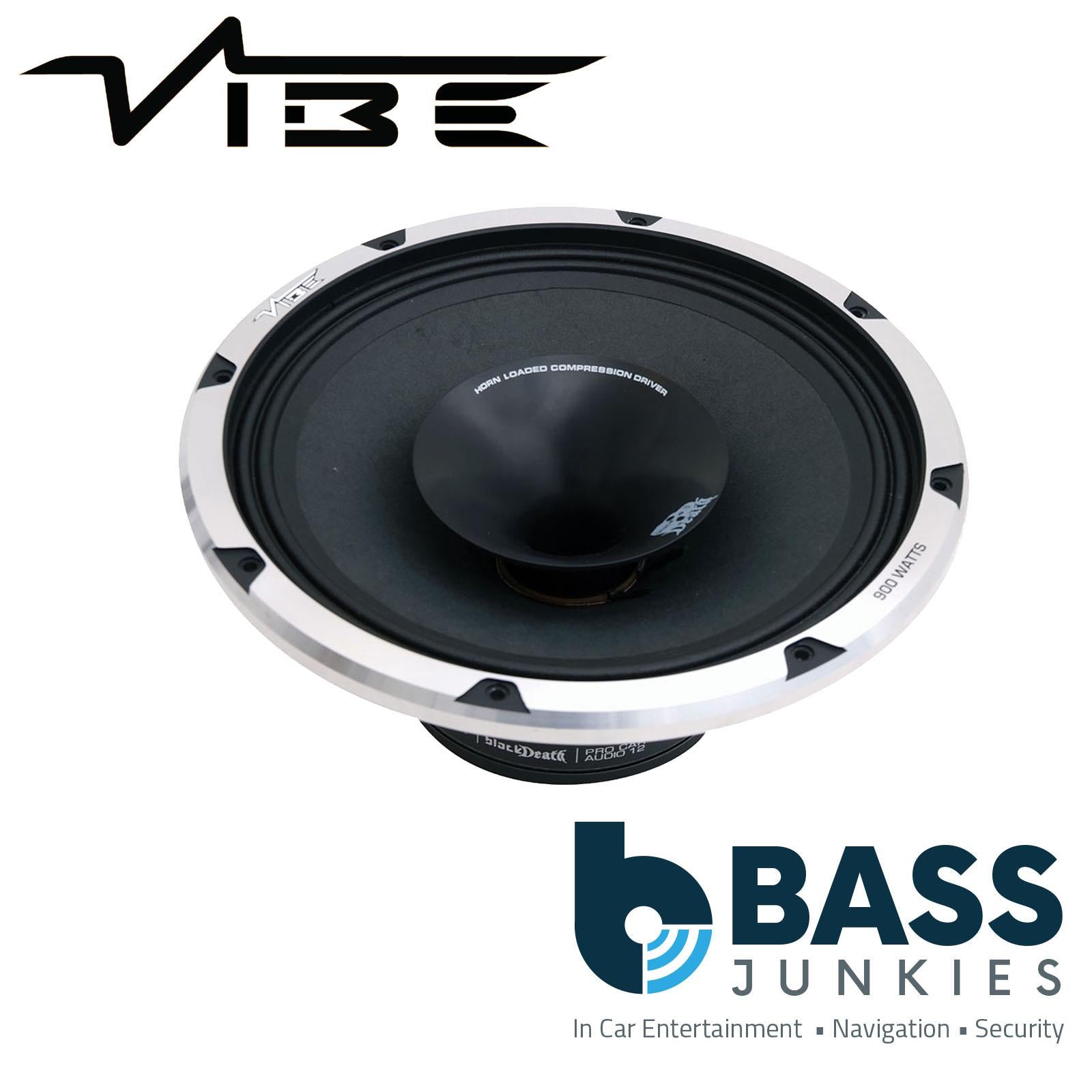 Vibe BLACKDEATH PRO12-V1 12 Inch 900 Watt Midrange Car Subwoofer Speaker