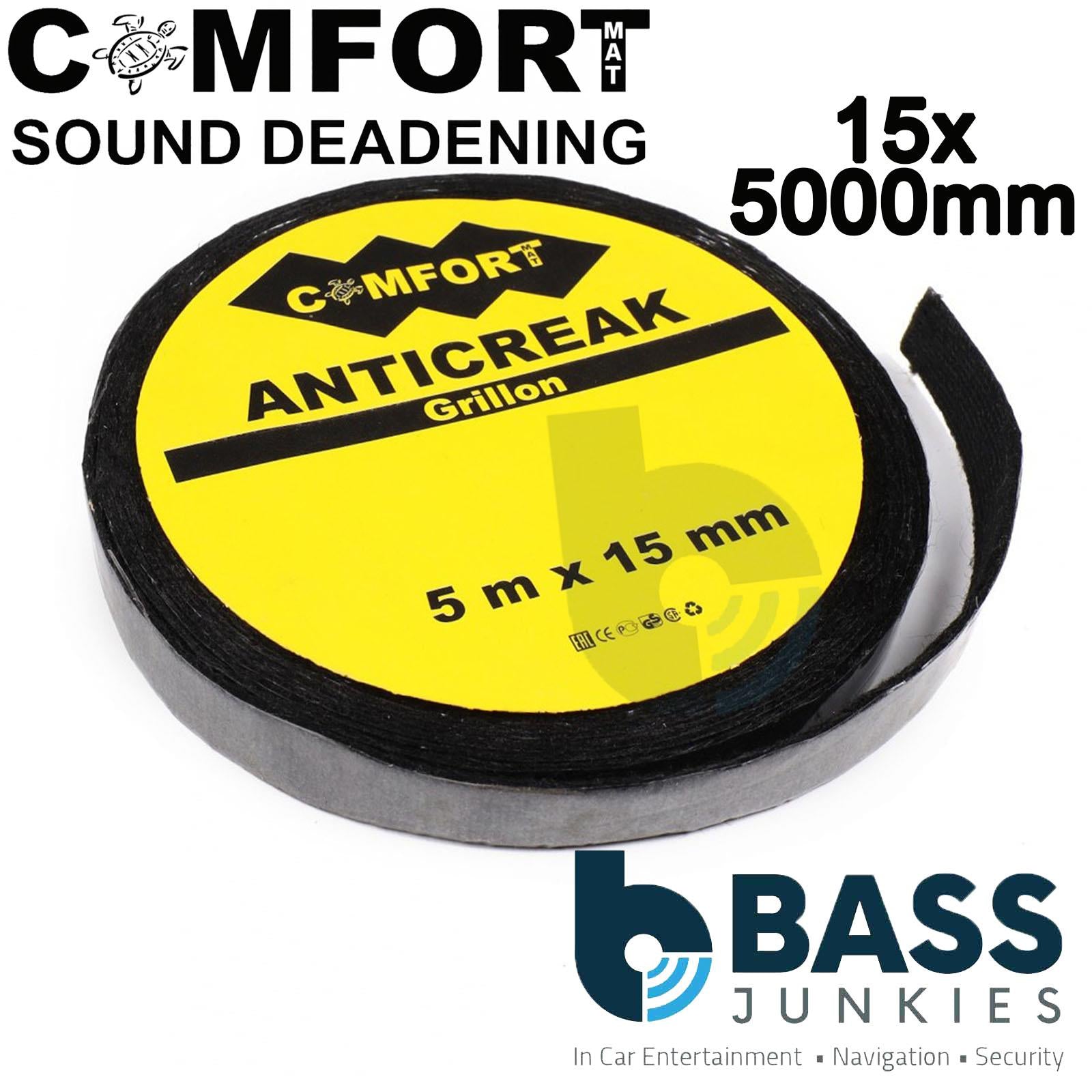 Comfort GRILLON TAPE - 1.6mm x 15mm x 5000mm Anti-creak Car Grillon Tape