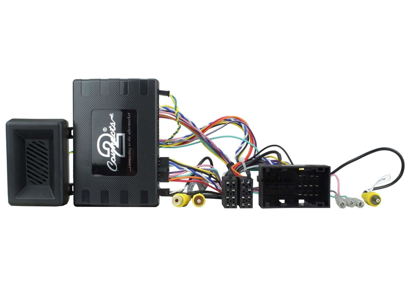 Connects 2 CTKJP01 - Jeep Renegade 2015 Onwards Double Din Facia & Steering wheel Interface Fitting Installation Kit (Black Facia Panel)