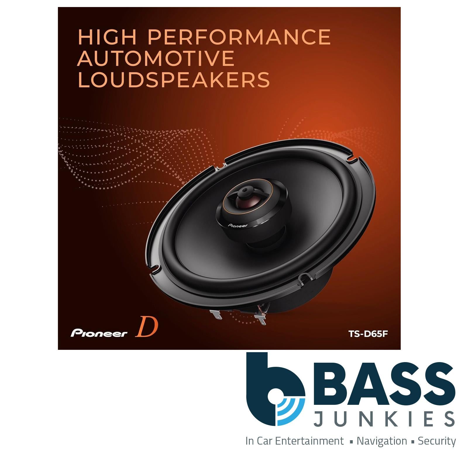 Pioneer TS-D65F 6.5" 2-Way Coaxial 540 Watts a Pair 4 Ohm Car Door Speakers