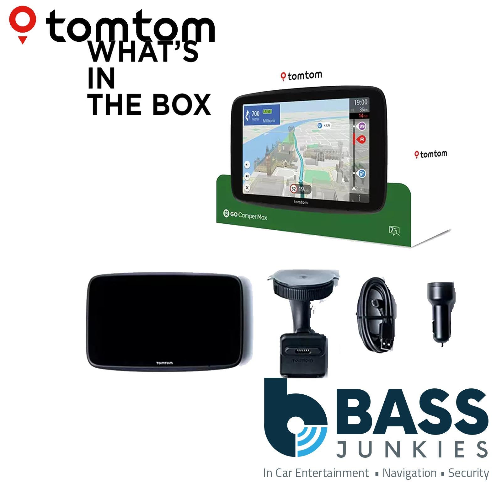 TomTom GO Camper Max 2nd Gen 7" Caravan & Motorhome GPS Portable Navigation