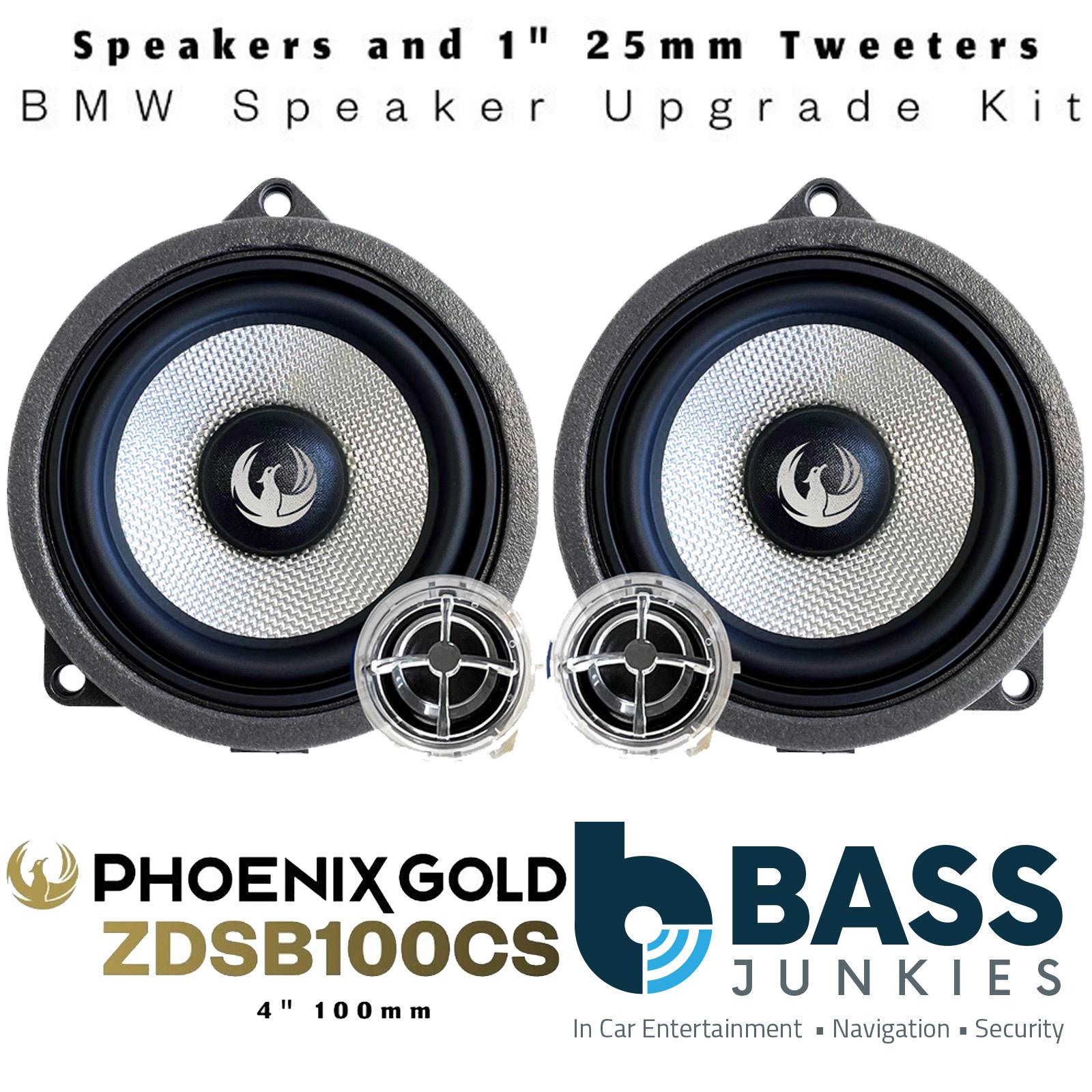 Phoenix Gold - BMW X4 F26/G02 2010 On Front Door Component Car Speaker Upgrade Kit Pair
