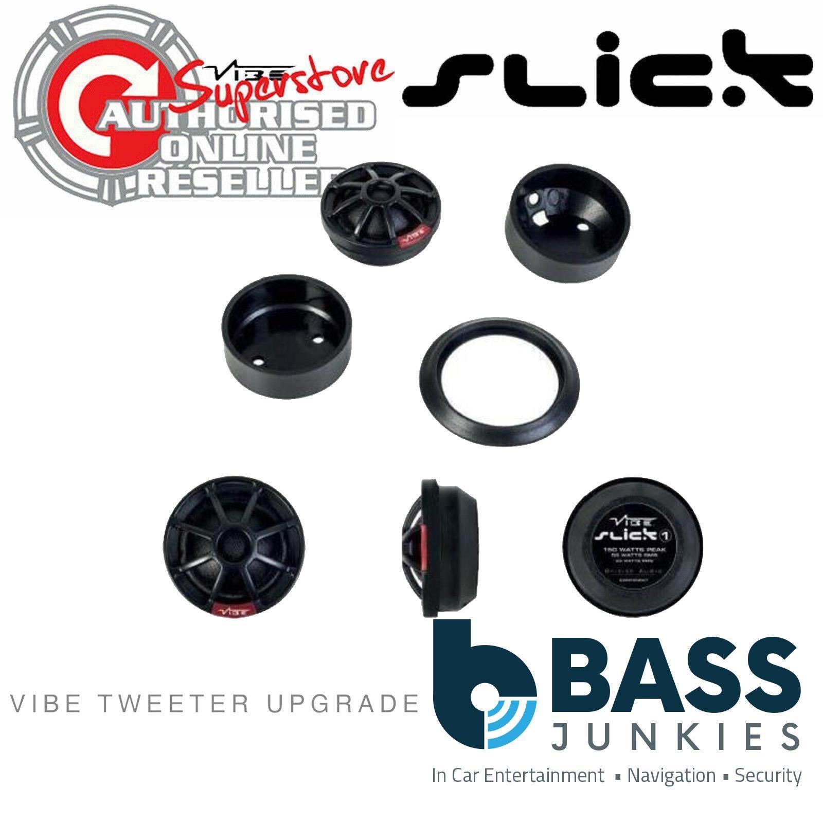Vibe Slick1-V4 - 150 Watts Silk Dome Car Speaker Tweeters (Pair)