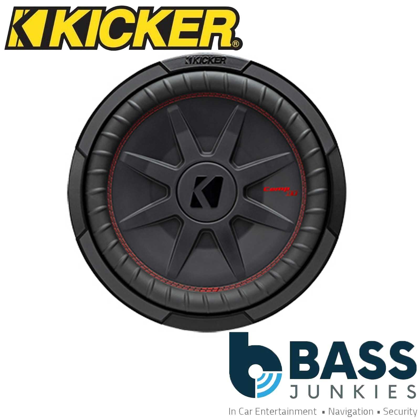 Kicker 48CWRT124 - CompRT 12" Slim Shallow Mount Subwoofer DVC 4 Ohm