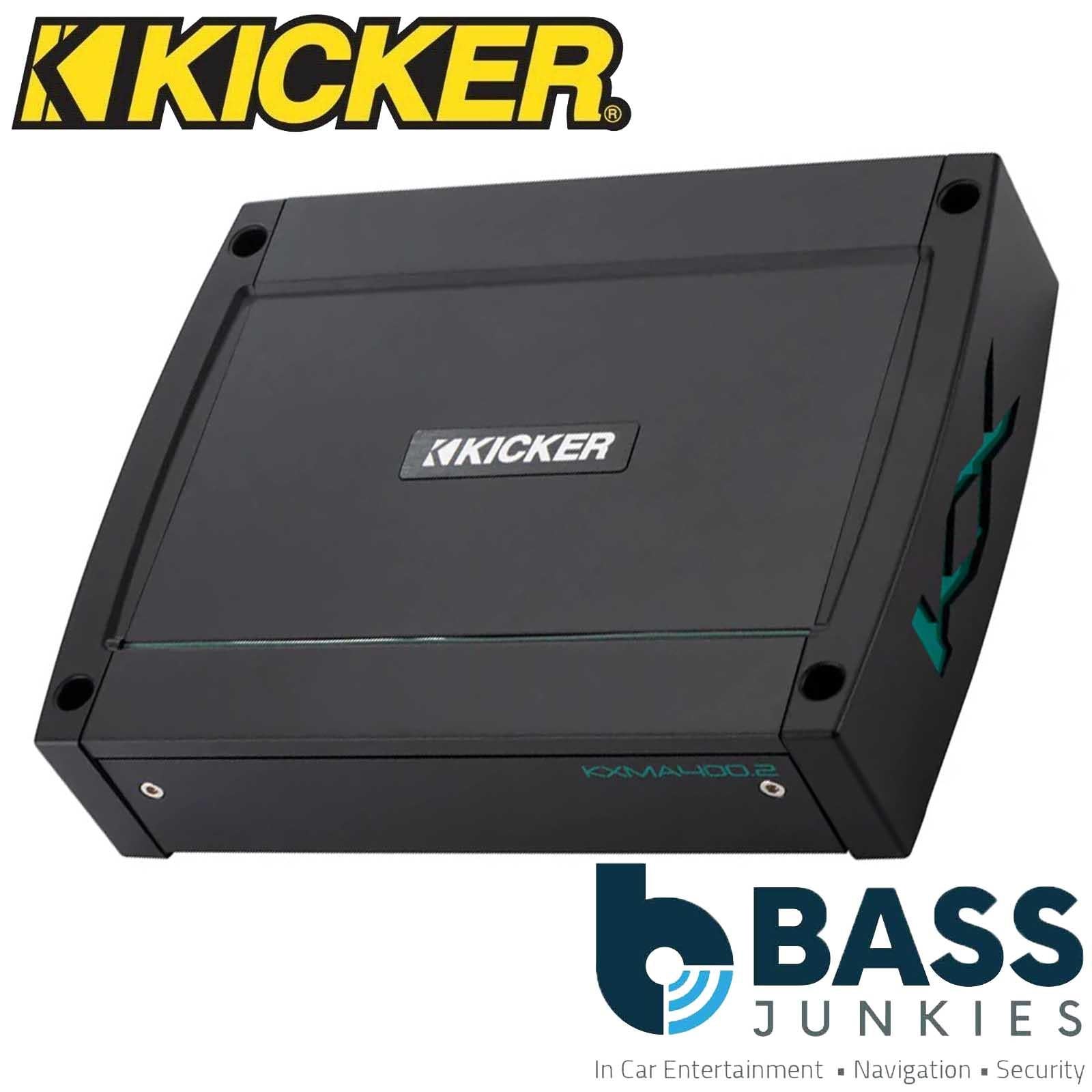 Kicker 48KXMA4002 - 400 Watts 2 Channel Class D Marine Amp Amplifier