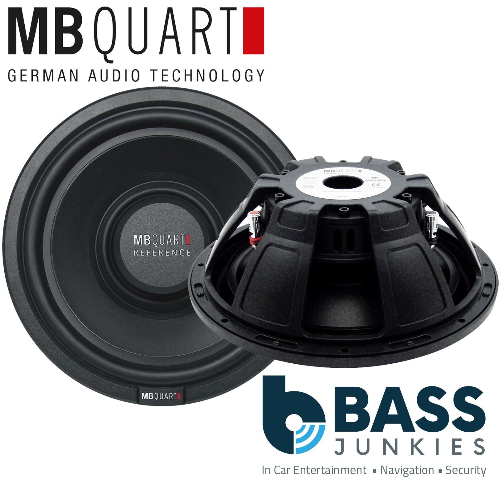 MB Quart RSH304 - 12" 30cm 800 Watts 4 Ohm Shallow Mount Car Sub Subwoofer