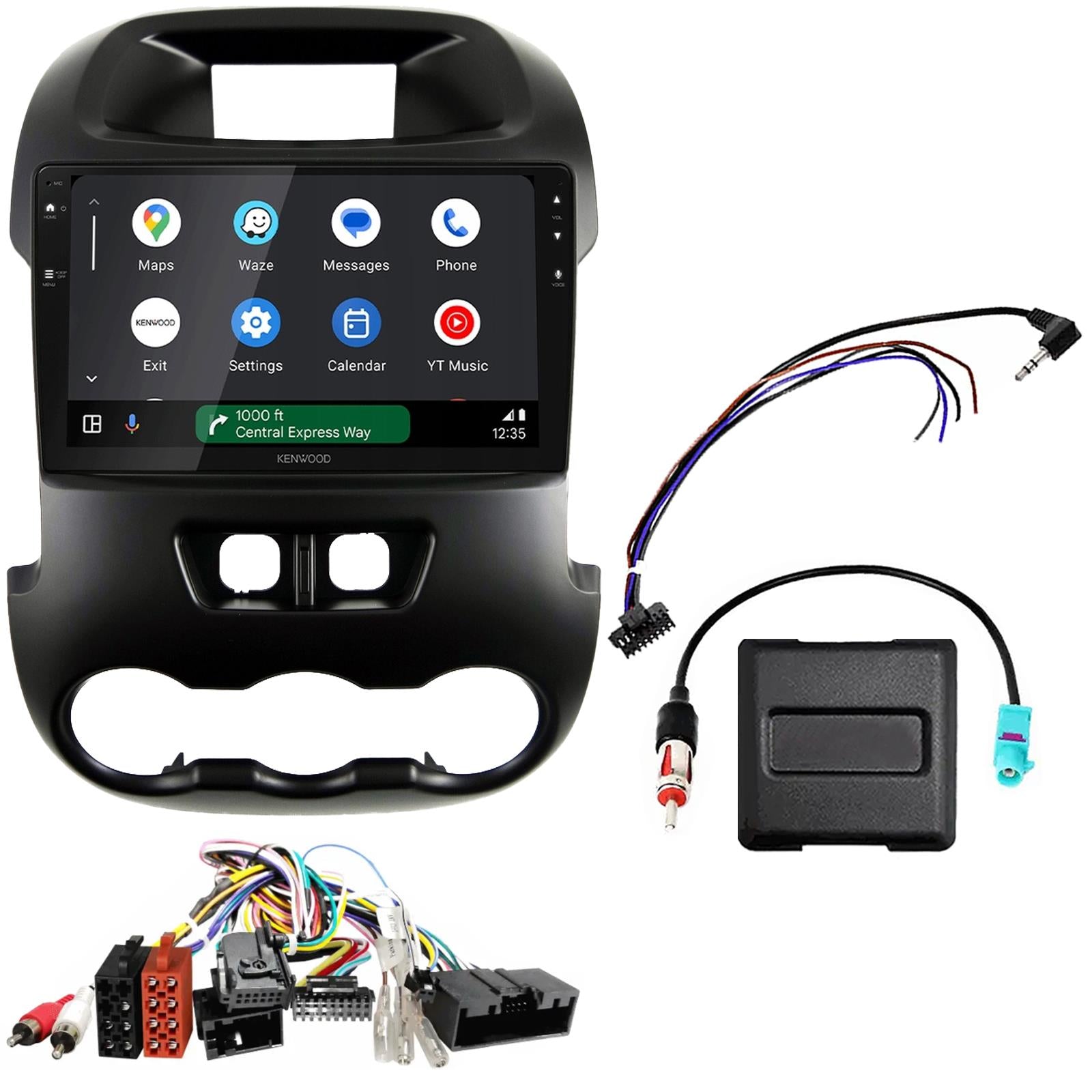 Kenwood 9" CarPlay Android Car Stereo Kit For Ford Ranger With Switches 2012 On