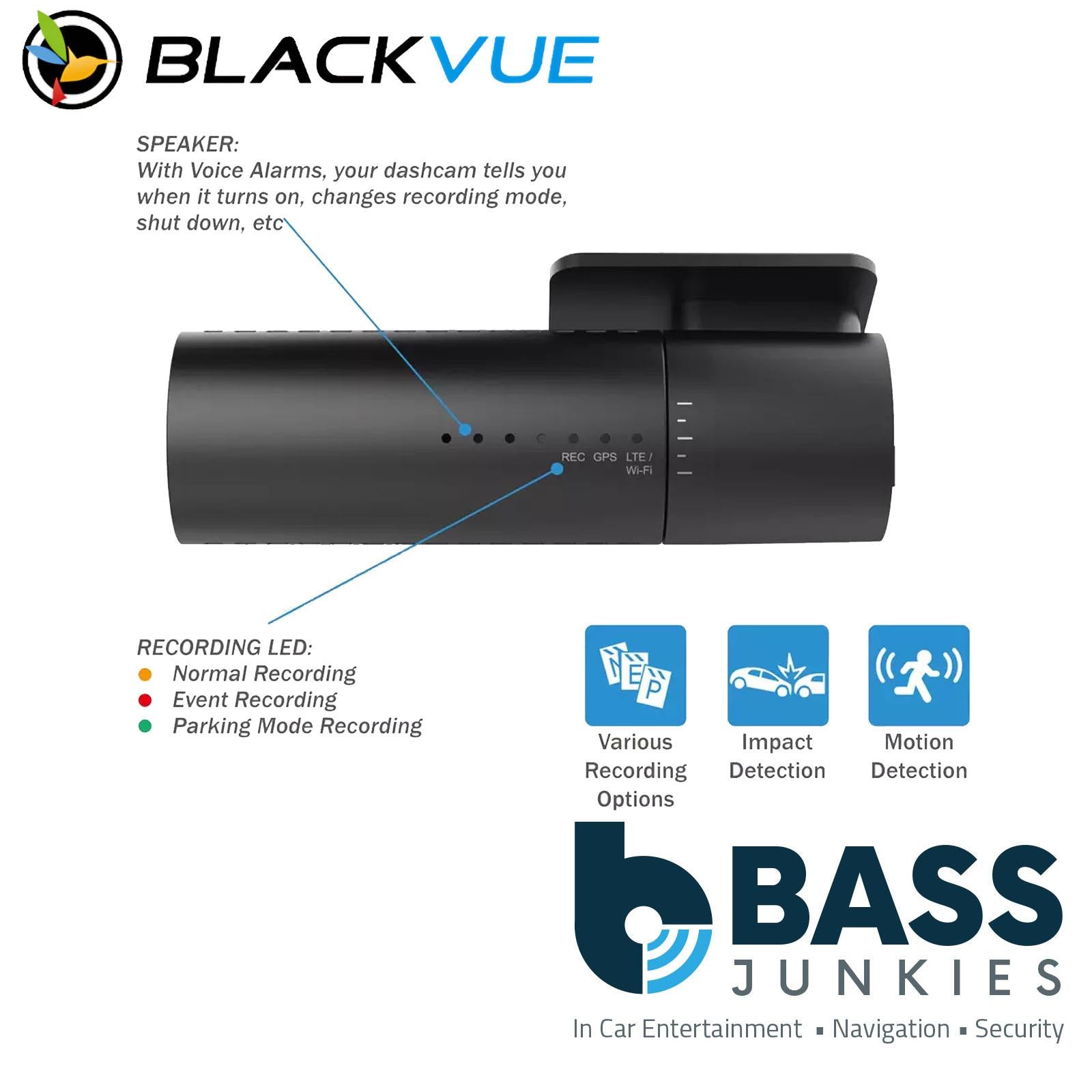 BlackVue DR590X PLUS - 1 Channel 128GB GPS Full HD 1080p Wide WIFI Cloud @60fps Front Car Van Dash Camera