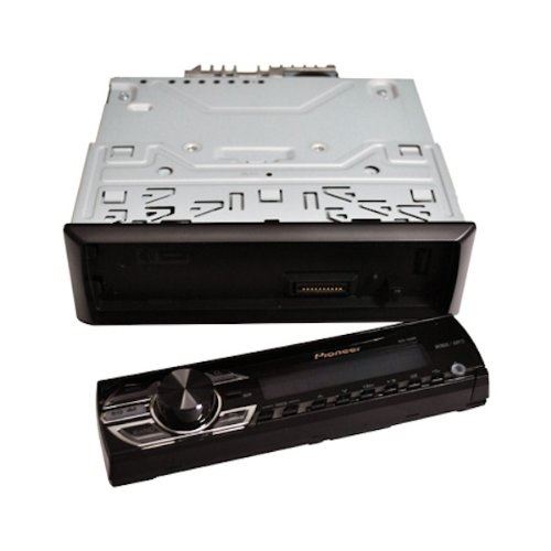 Pioneer DEH-150MP CD RDS Tuner with WMA/MP3 playback and front illuminated Aux-In, Black