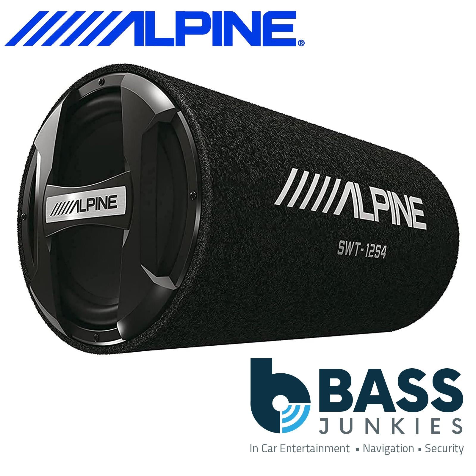 ALPINE 1000 Watts 12" Sub Subwoofer Car Bass Tube 2 Channel Amplifier & Amp Kit